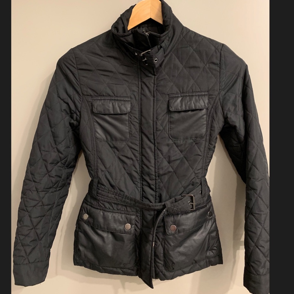 H&M Black Jacket - Size 4 - Perfect for spring!